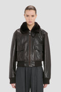 Aviator Jacket In Dark Brown