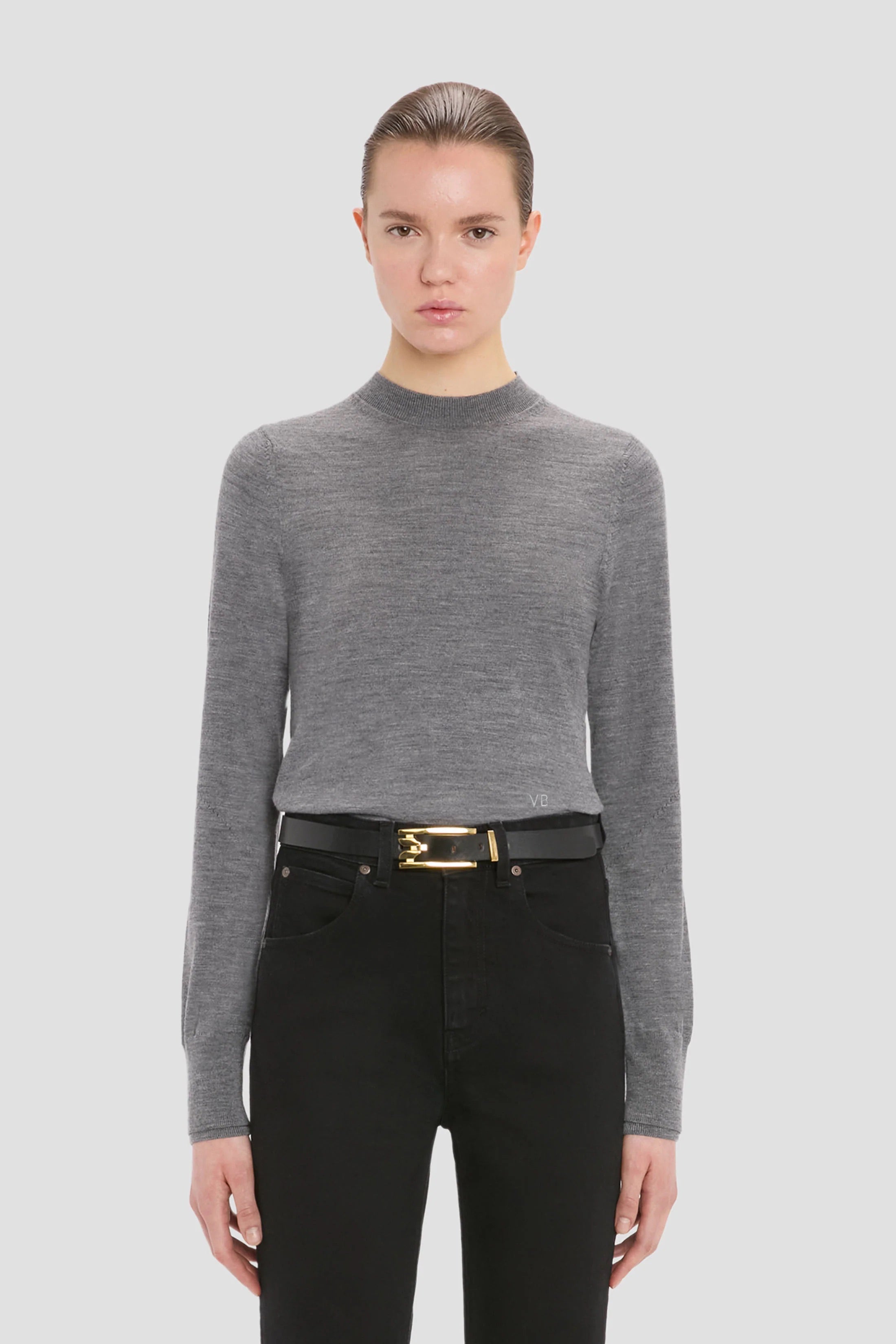 Austen Jumper In Grey Marl